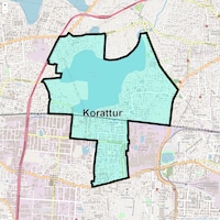 Korattur Map