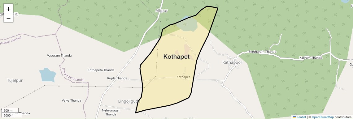 Location Map of Kothapet, Hyderabad