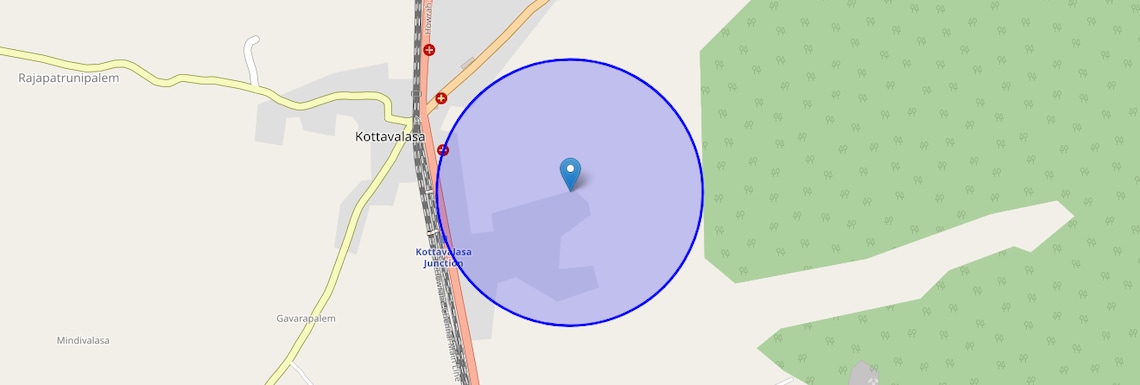 Location Map of Kothavalasa, Vizag