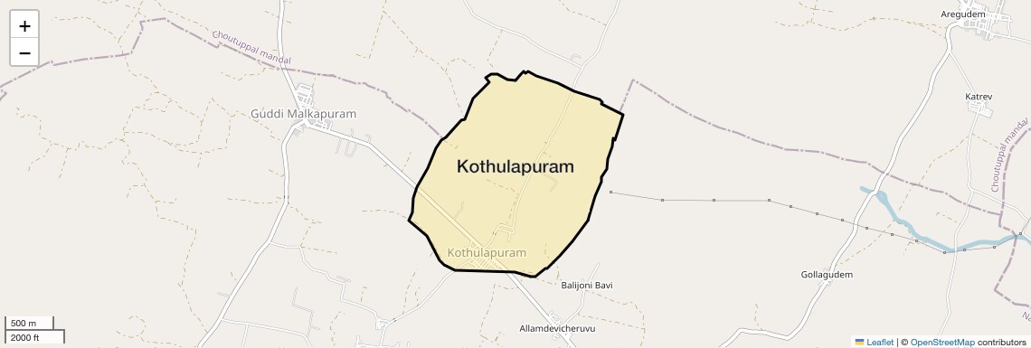 Location Map of Kothulapuram, Hyderabad