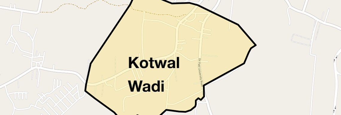 Location Map of Kotwal Wadi, Pune