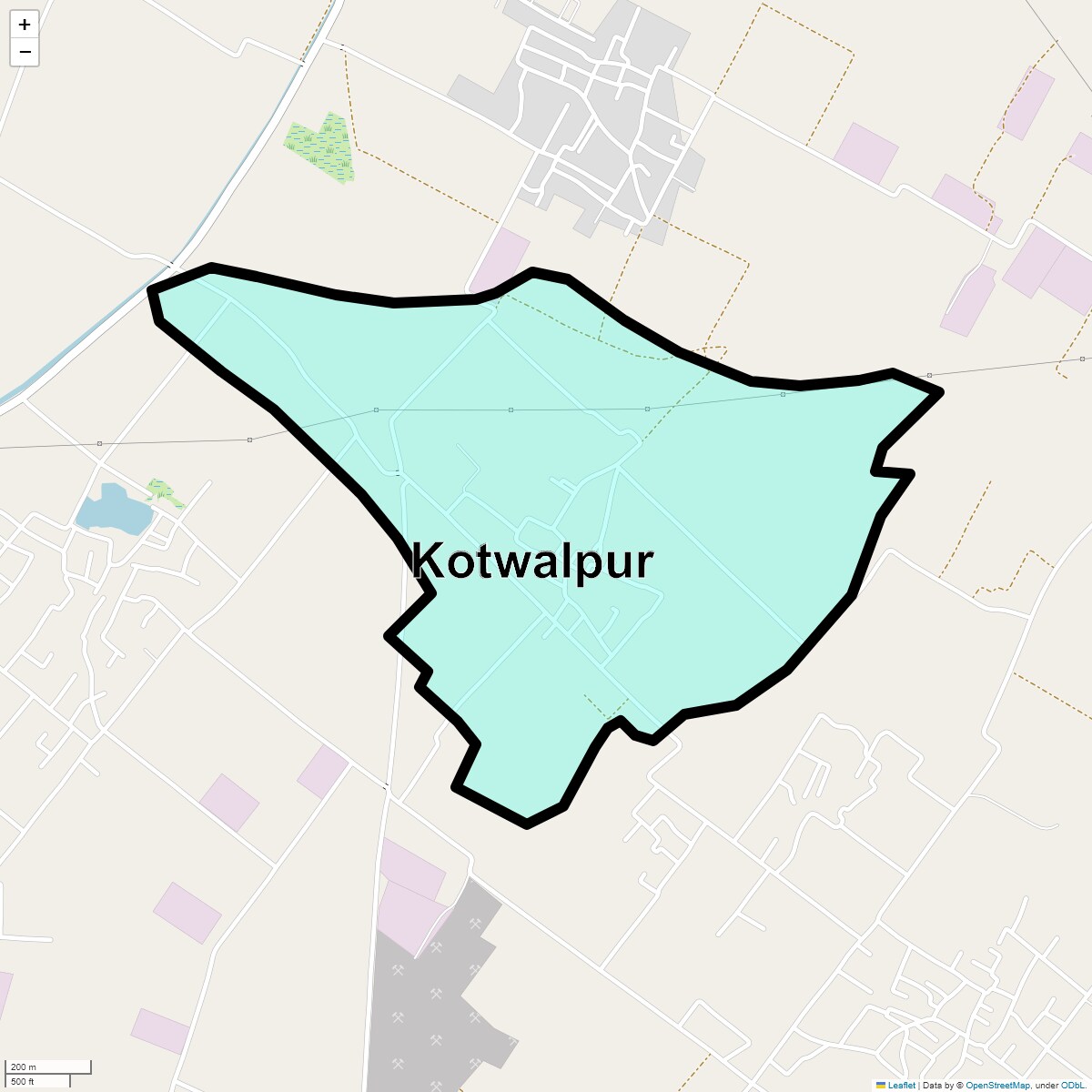 Location Map of Kotwalpur, Ghaziabad