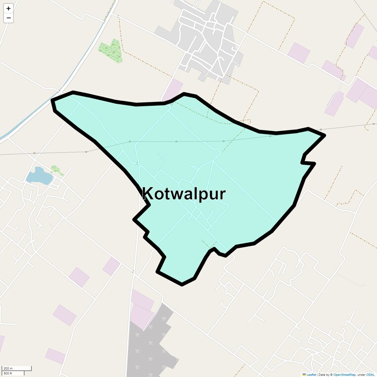 Location Map of Kotwalpur