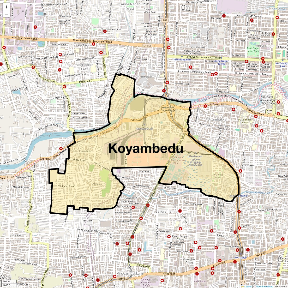 Check Time Travel of Koyambedu, Chennai