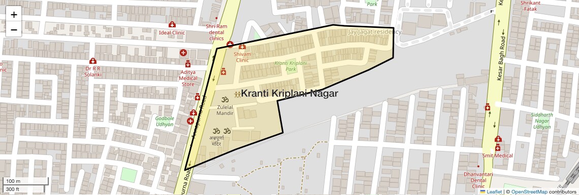 Check Time Travel of Kranti Kriplani Nagar, Indore