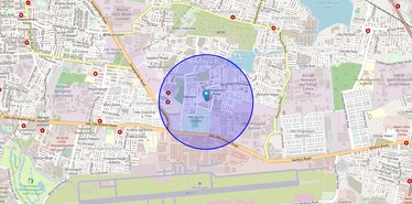 Location Map of Krishna Nagar, Bangalore
