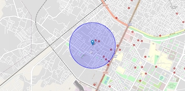 Location Map of Krishna Nagar, Lucknow