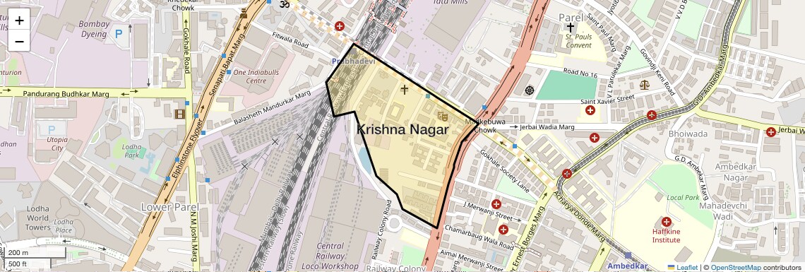 Krishna Nagar Map