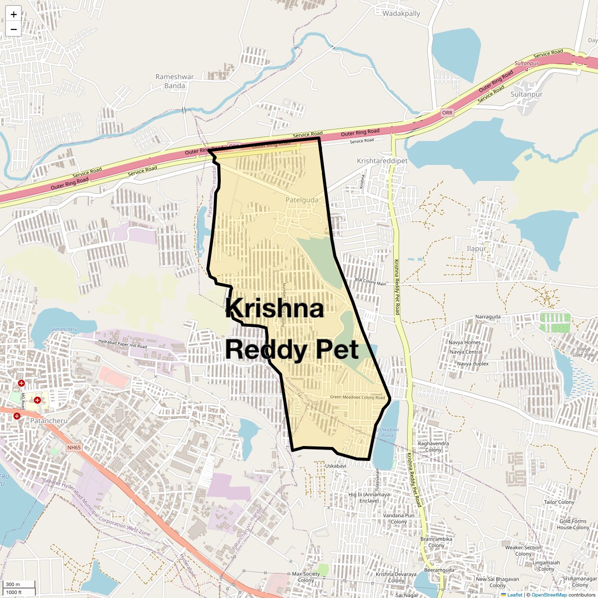 Check Time Travel of Krishna Reddy Pet, Hyderabad