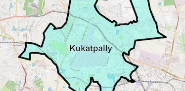 Location Map of Kukatpally, Hyderabad