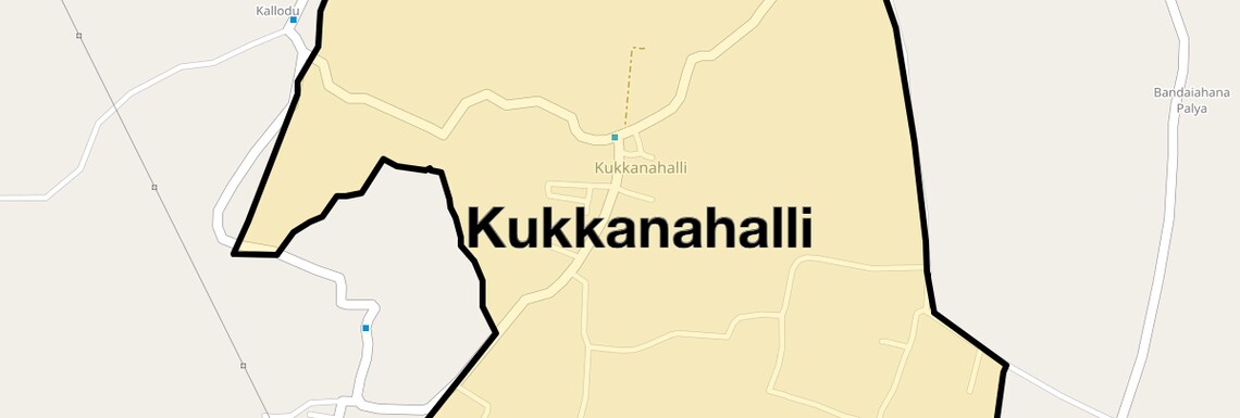 Location Map of Kukkanahalli, Bangalore