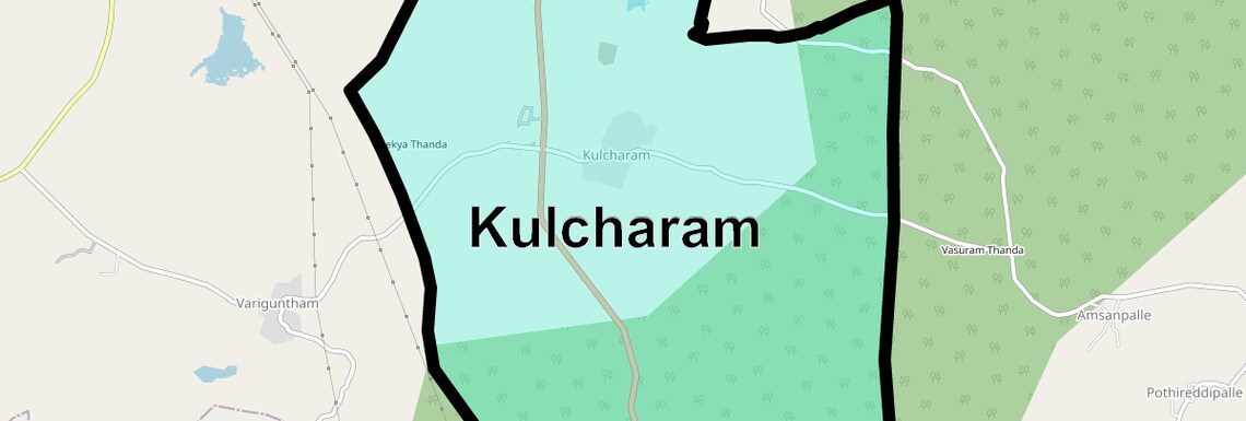 Location Map of Kulcharam, Hyderabad
