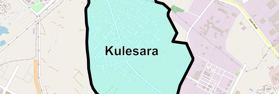Location Map of Kulesara, Greater Noida