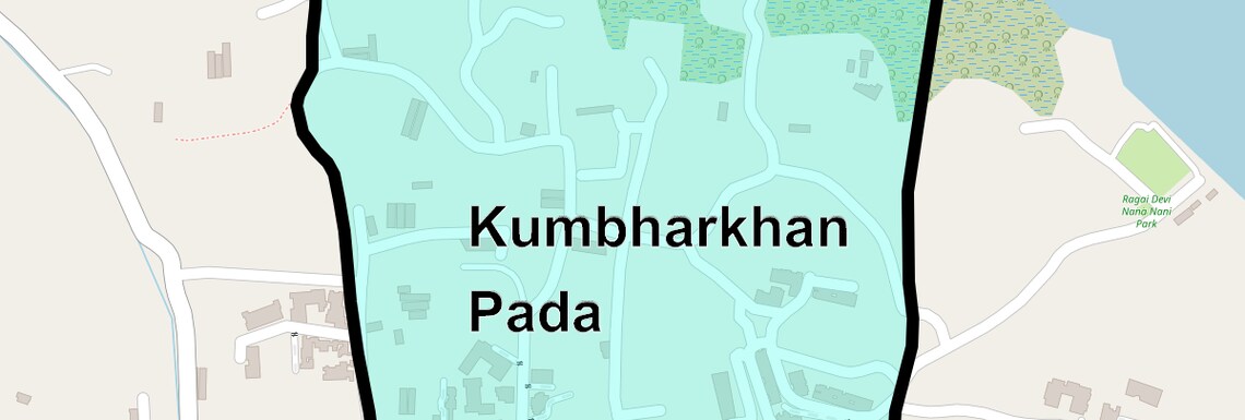 Location Map of Kumbharkhan Pada, Thane