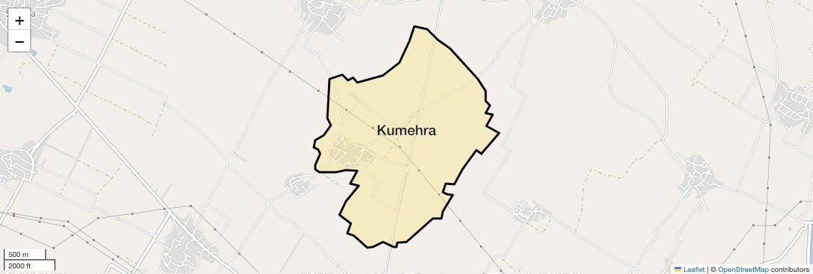 Location Map of Kumehra, Ghaziabad