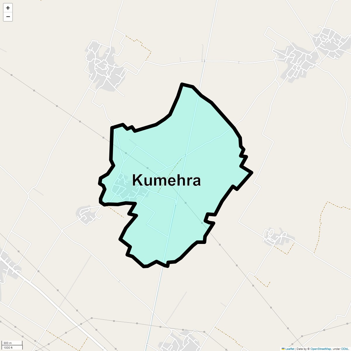 Location Map of Kumehra, Ghaziabad