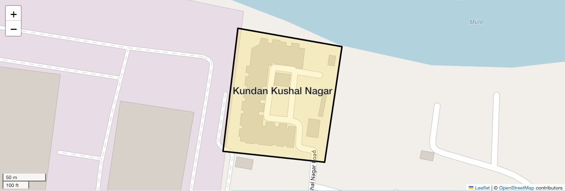 Location Map of Kundan Kushal Nagar, Pune