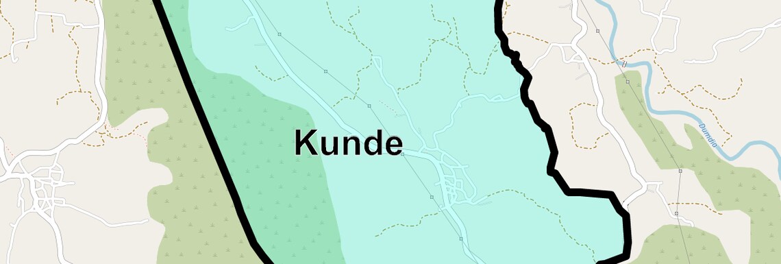 Location Map of Kunde, Thane