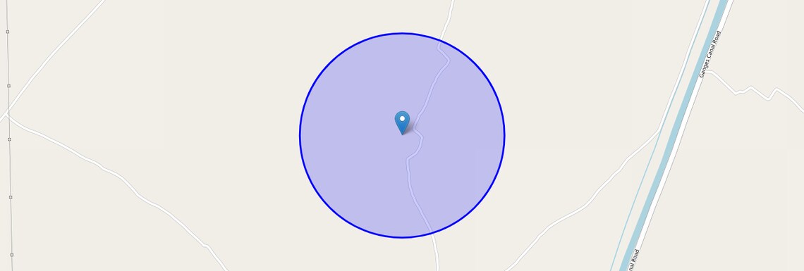 Location Map of Kurali, Meerut