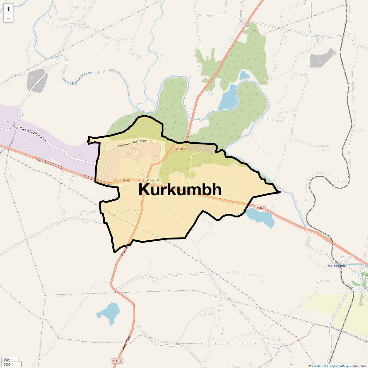 Kurkumbh Map