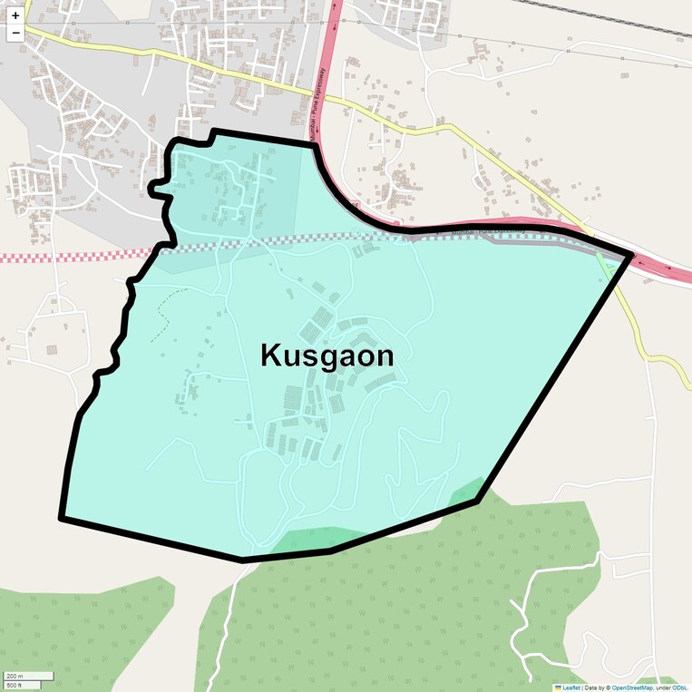 Location Map of Kusgaon