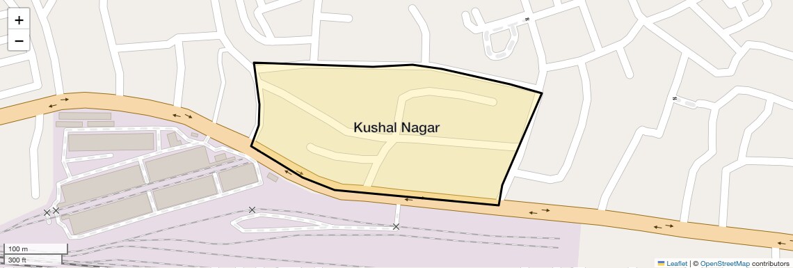Location Map of Kushal Nagar, Guwahati