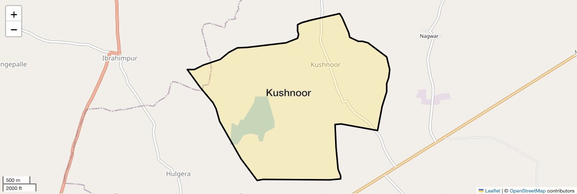 Location Map of Kushnoor, Hyderabad