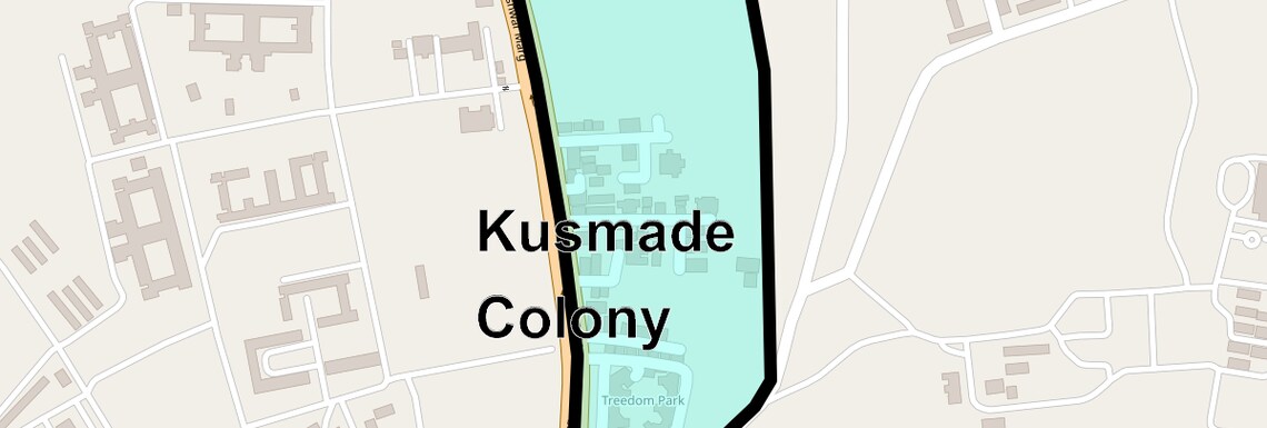 Location Map of Kusmade Colony, Pune