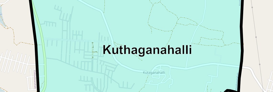 Location Map of Kuthaganahalli, Bangalore