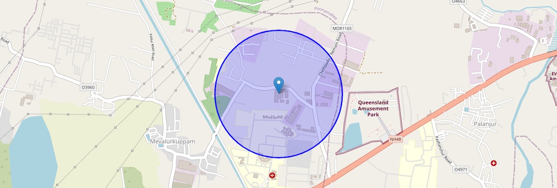Location Map of Kuthambakkam, Chennai