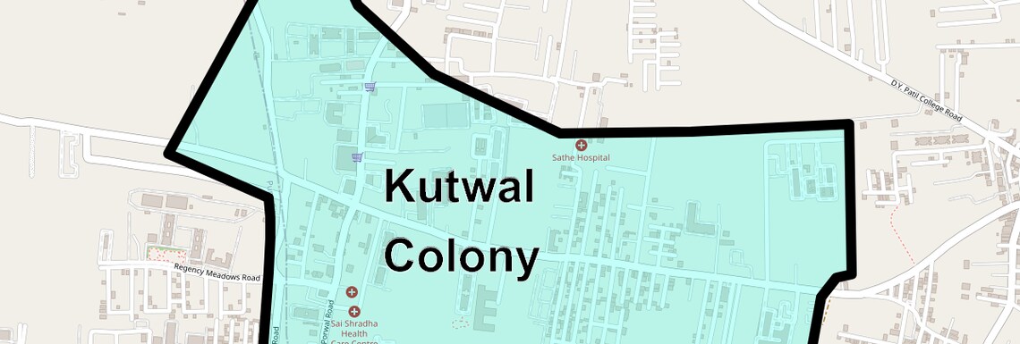 Location Map of Kutwal Colony, Pune