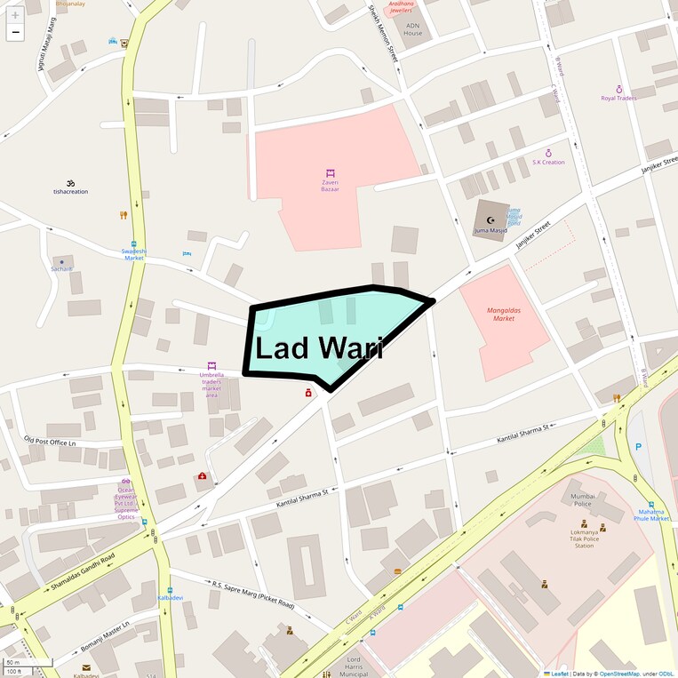 Location Map of Lad Wari