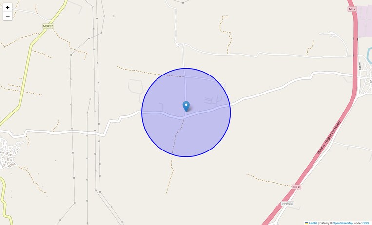 Location Map of Ladgaon