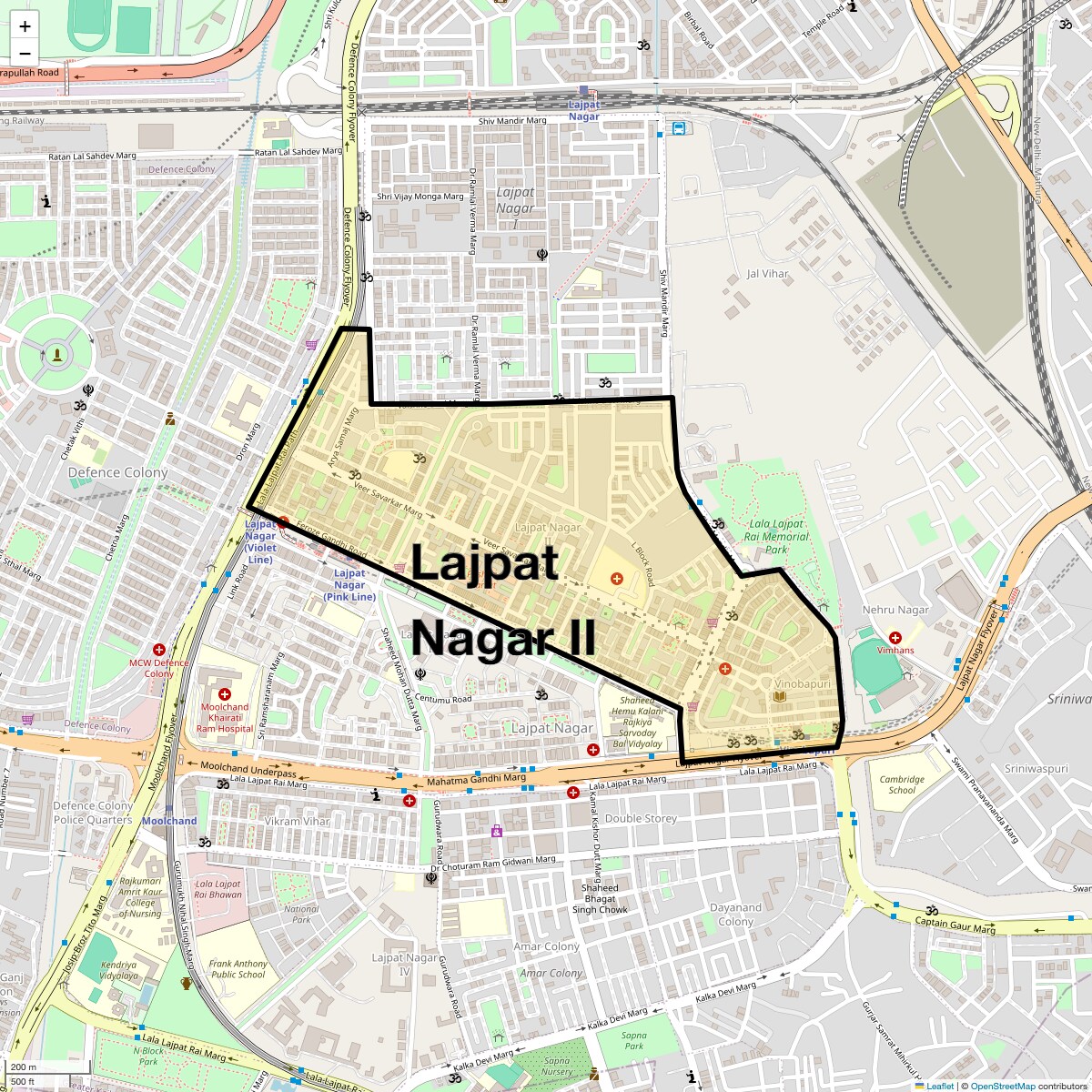 Check Time Travel of Lajpat Nagar ii, Delhi