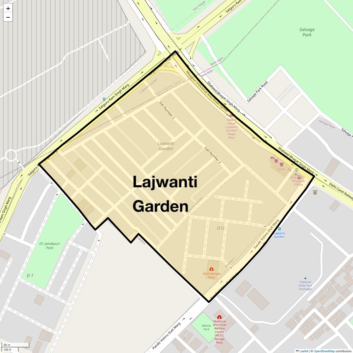 Check Time Travel of Lajwanti Garden, Delhi