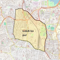 Lakdi ka pul Map