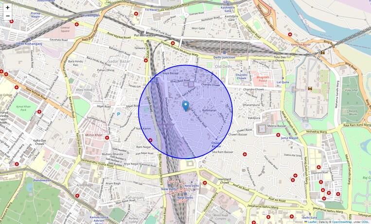 Location Map of Lal Kuan Bazar