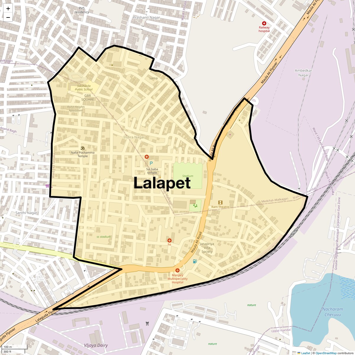 Check Time Travel of Lalapet, Hyderabad