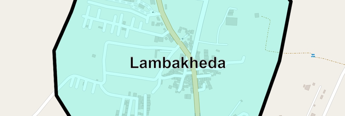 Location Map of Lambakheda, Bhopal