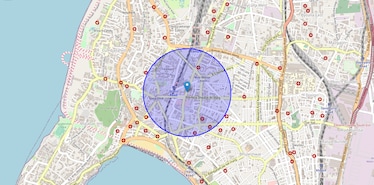 Location Map of Lamington Road, Mumbai