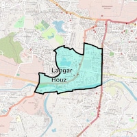 Langar Houz Map