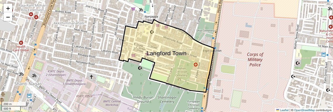 Langford Town Map