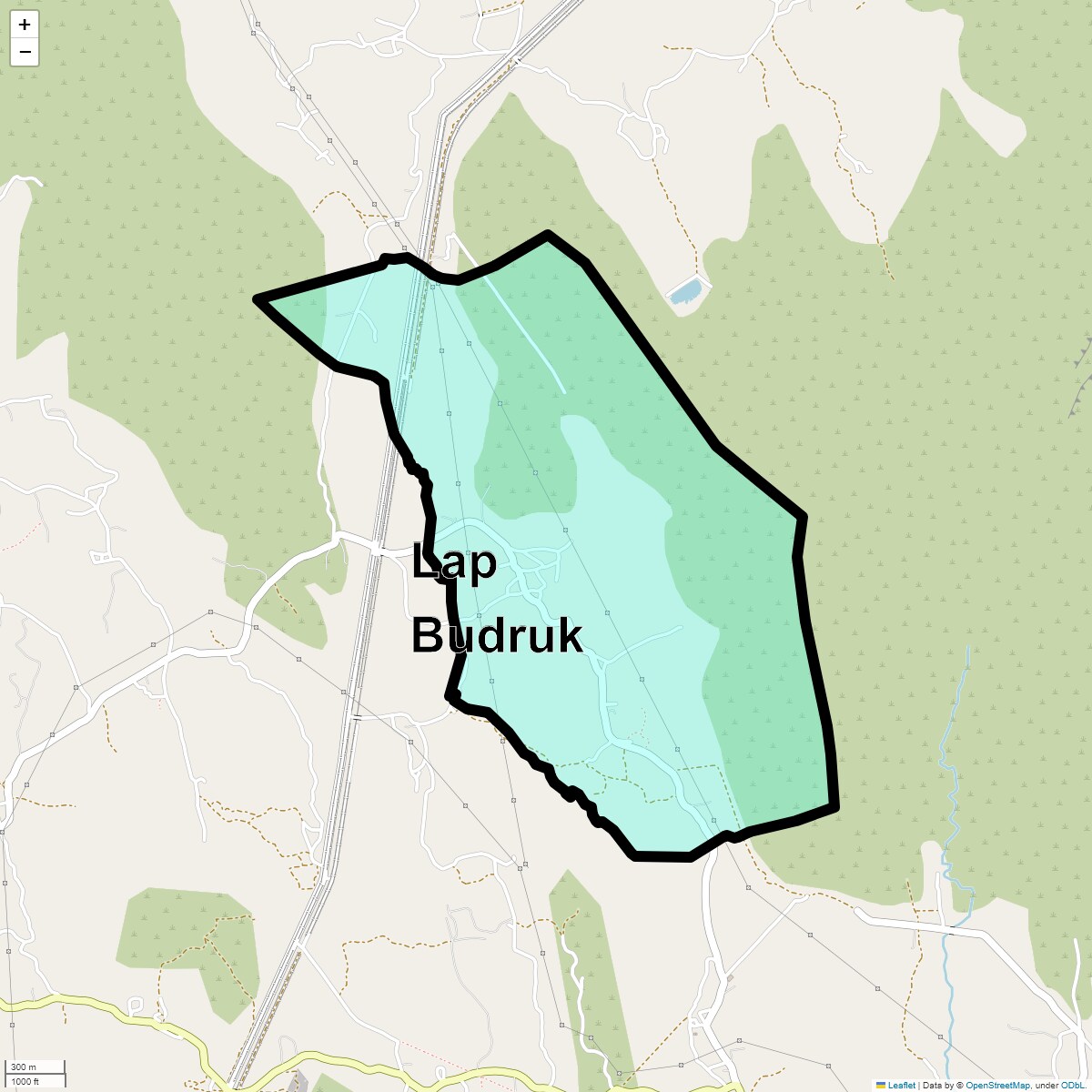 Location Map of Lap Budruk, Thane