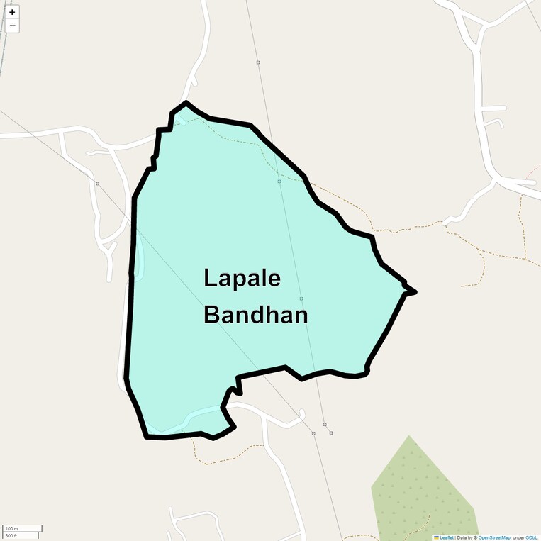 Location Map of Lapale Bandhan