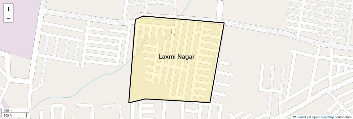 Location Map of Laxmi Nagar, Nagpur