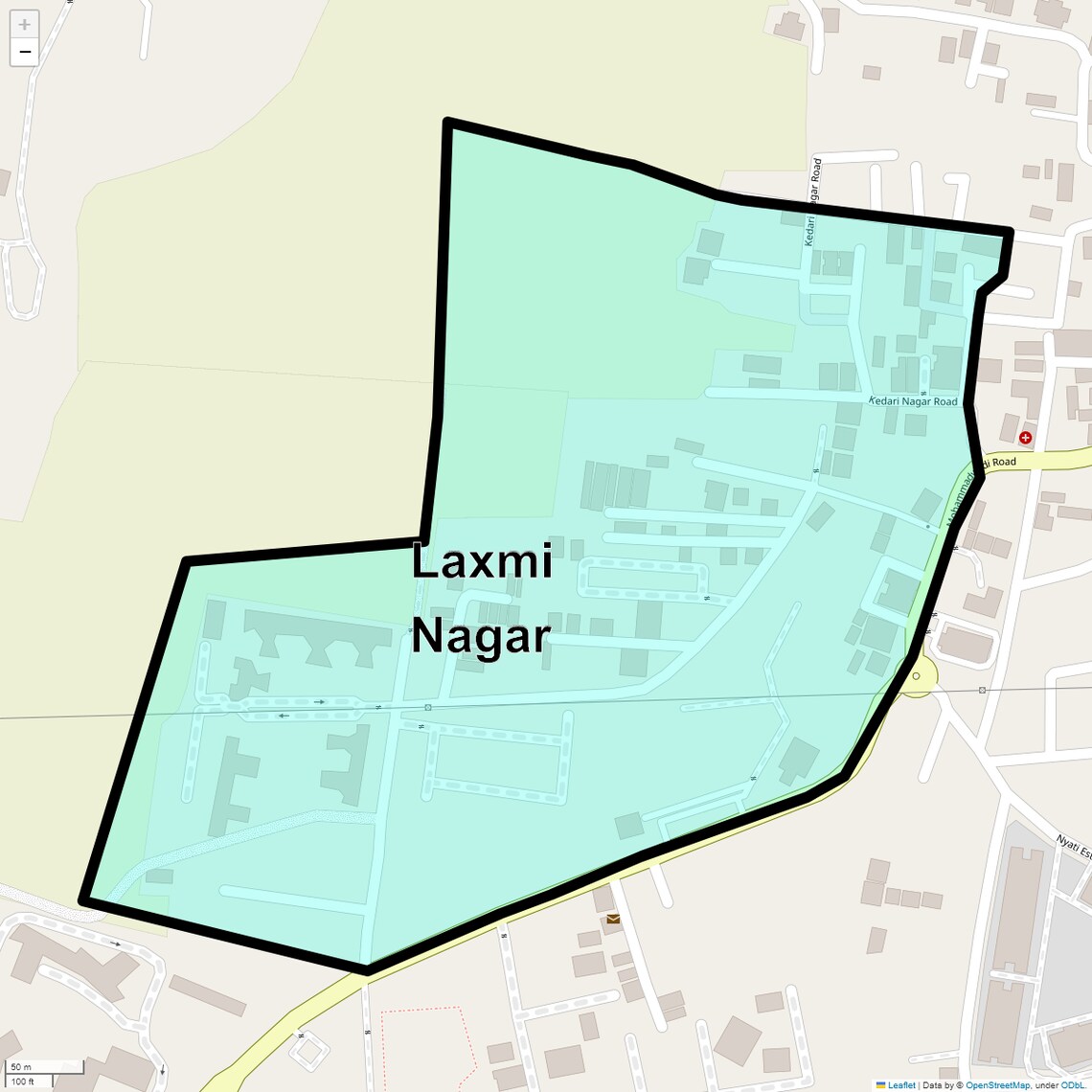 Location Map of Laxmi Nagar, Pune