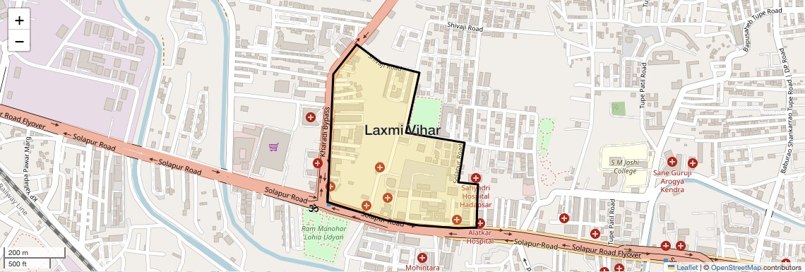 Location Map of Laxmi Vihar, Pune