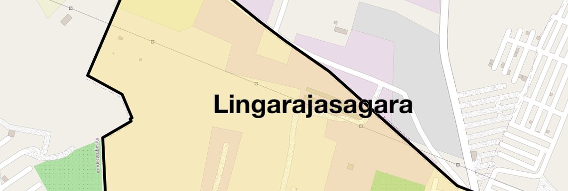 Location Map of Lingarajasagara, Bangalore