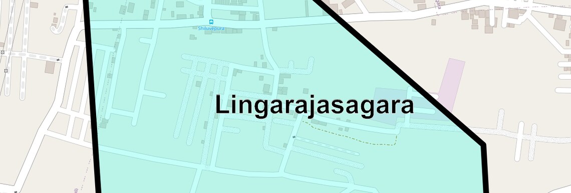 Location Map of Lingarajasagara, Bangalore