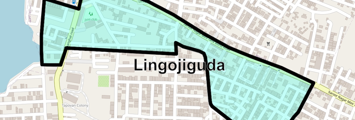Location Map of Lingojiguda, Hyderabad